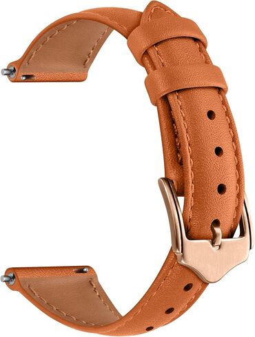 OXWALLEN 20MM Quick Release Leather Watch Band Compatible with Samsung Galaxy Watch 6 5 4 Band 40mm 44mm/Watch 5 Pro 45mm/Galaxy Watch 4 6 Classic Band 42mm 46mm 43mm 47mm/Watch 3 41mm/Active 2 Braided Strap for Women in Saudi Arabia