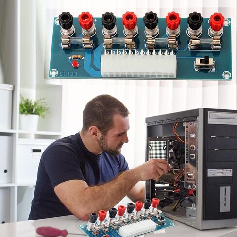 2pcs XH-M229 Bench-top Computer Chassis Supply Modules Transfer Board 24pin 3.3V 5V 12V Desktop Power Supply Breakout Adapter in Saudi Arabia