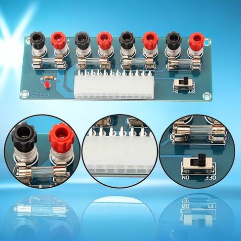 2pcs XH-M229 Bench-top Computer Chassis Supply Modules Transfer Board 24pin 3.3V 5V 12V Desktop Power Supply Breakout Adapter in Saudi Arabia