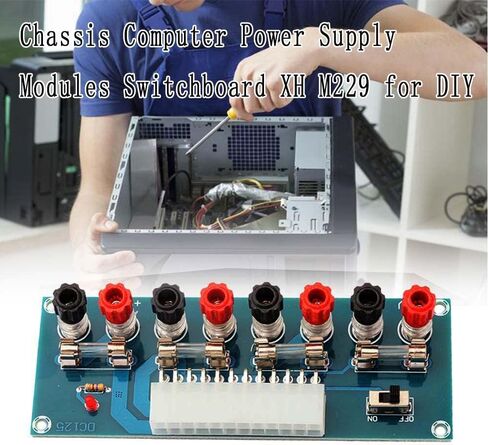 2pcs XH-M229 Bench-top Computer Chassis Supply Modules Transfer Board 24pin 3.3V 5V 12V Desktop Power Supply Breakout Adapter in Saudi Arabia