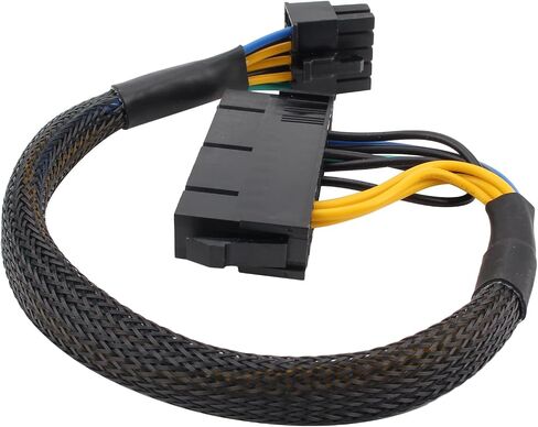 MOTOALL 1007-18AWG Sleeved Cable with 24 Pin to 10 Pin ATX PSU Main Power Supply Adapter Braided for IBM for Lenovo PCs Motherboard and Servers 12 inch (30cm) in Saudi Arabia