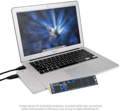 ترقية OWC 1TB Aura Pro 6G Flash SSD لجهاز MacBook Air 2012 in Kuwait