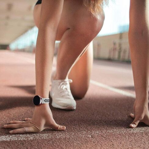 سوار YOUKEX 20 مم من السيليكون الناعم متوافق مع ساعة Samsung Galaxy Watch Galaxy Watch 3 41 مم/Galaxy Watch Active 2 (40 مم)(44 مم) 42 مم/Gizmo Watch Classic، سوار معصم رياضي للنساء والرجال in Kuwait