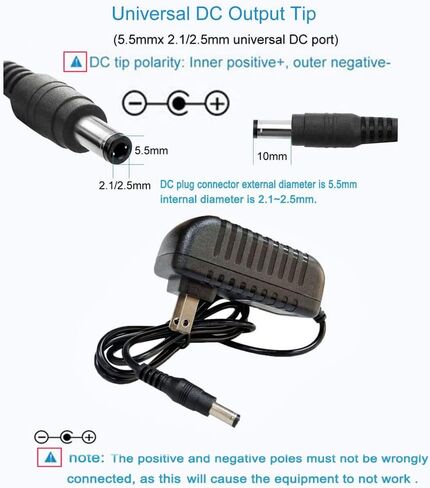MTYTOT 12V 1.5A 1500mA محول التيار الكهربائي 100-240V AC إلى DC 12Volt محولات تحويل التيار الكهربائي مع 8 نصائح 5.5x2.5mm/2.1mm 4.0x1.7mm 3.5x1.35mm 3.0x1.1mm 2.5x0.7mm Micro-USB Type-C in Saudi Arabia