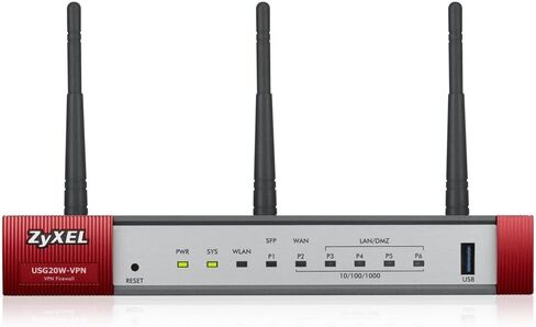 جدار فايري VPN الجيل القادم من زيكسيل مع 1 وان، و1 SFP، و4 منافذ جيجا LAN/DMZ و802.11ac/n واي فاي [USG20W-VPN] in Saudi Arabia