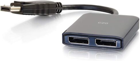 Legrand - C2G DisplayPort 1.2 Dual DP, 2 Port Monitor Splitter, Mini Displayport Adapter, 4k Monitor Splitter Adapter, 1 Count, C2G 54291 in Kuwait