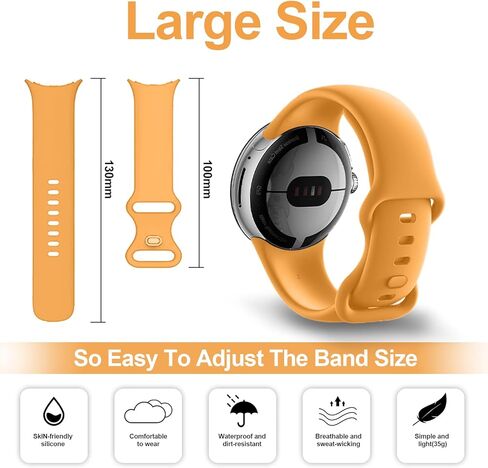 Kytuwy متوافق مع أساور ساعة Google Pixel، إبزيم معدني لحزام رياضي من السيليكون الناعم لسوار ساعة Google، بديل لسوار ساعة Pixel للنساء والرجال in Kuwait