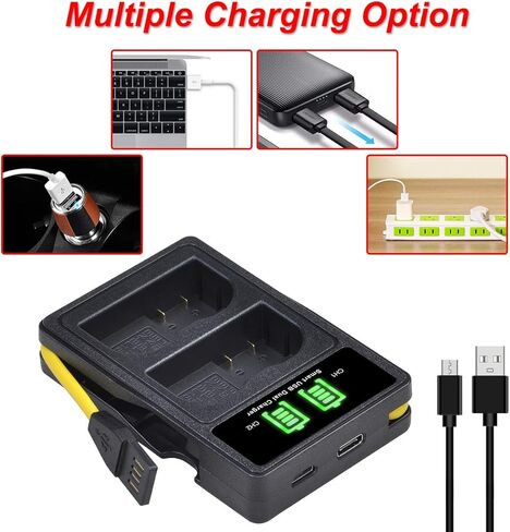 PowerTrust EN-EL15C EN-EL15 Battery and Charger Compatible with Nikon D7500, D7200, D7100, D7000, D850, D750, D500 in Kuwait