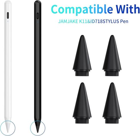 أطراف بديلة لقلم الرصاص JAMJAKE ID718 Stylus Pen (4 عبوات) - وردي in Kuwait