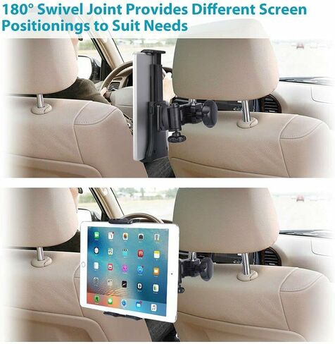 YOVECATHOU 360° Car Back Seat Headrest Holder Mount for iPad Tablet Phone Samsung,Other 4.7 -10.5" Cellphones and Tablets in Saudi Arabia
