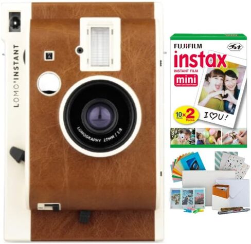 لوموجرافي كاميرا فورية من لومو مع 3 عدسات (اصدار سان ريمو) حزمة فيلم وصندوق فوتو/ مجموعة بطاقات بريدية ذاتية الصنع (3 عناصر) in Kuwait