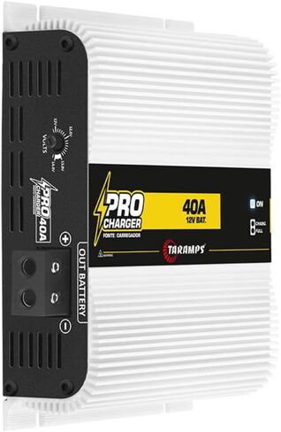 Taramps Pro Charger 40A Power Supply Bivolt Automatic 127/220V AC, Dynamic Mode, Automotive Sound Car Audio, 12VDC ~ 14.4VDC Battery Charger, 560W MAX Power Rating, High Technology in Saudi Arabia