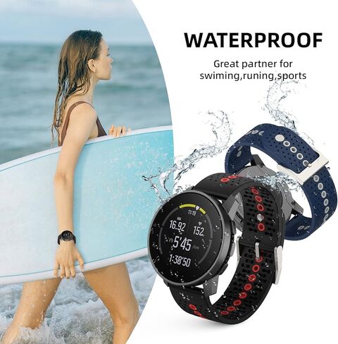 22MM Sport Strap for Amazfit GTR 4/GTR 3 Pro/GTR 3/GTR 2/GTR 2e, for Ticwatch Pro 3, for Huawei GT 2 Replacement Wristbands Silicone Bands Adjustable Watch for Women&Men,Gray/DarkBlue/Black in Kuwait