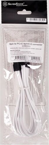 كابل إمداد بالطاقة PP07-PCIW الأكمام مع 1 × 8 دبوس إلى PCI-E 8-Pin موصل PP07-PCIW-x من SilverStone in Saudi Arabia