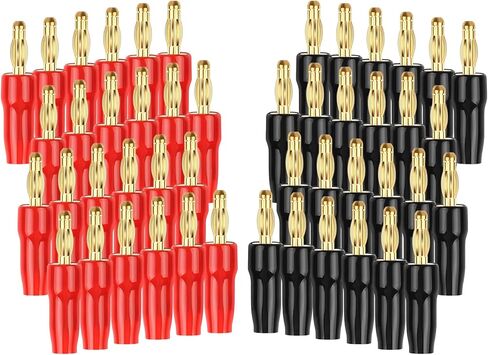 24 زوجًا من مقابس الموز، تدعم أسلاك 12 ايه دبليو جي الى 18 ايه دبليو جي، موصل مكبر صوت مطلي بالذهب لسلك مكبر الصوت ولوحة الحائط ومستقبل الصوت والفيديو ومكبرات الصوت وانظمة الصوت in Kuwait