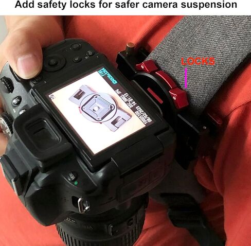 مشبك كاميرا من اوديفو لحزام شنطة الظهر، مشبك كاميرا دي اس ال ار لحمل حزام الكاميرا... تصميم حاصل على براءة اختراع في الولايات المتحدة الامريكية in Kuwait