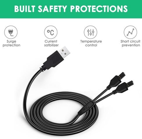 كابل شاحن بديل Mrgru متوافق مع مدرب التحكم عن بعد PetSafe 100 / 300 / 600 / 900 ياردة، مزود بمحول طاقة USB in Kuwait