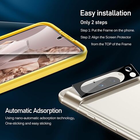 واقي شاشة من الزجاج المقسى ivoler [4+2Pack] لهاتف Samsung Galaxy A33 5G [4 Pack] مع [عبوتين] واقي عدسة الكاميرا مع [إطار محاذاة] طبقة شفافة عالية الدقة مضادة للخدش، 6.4 بوصة in Kuwait