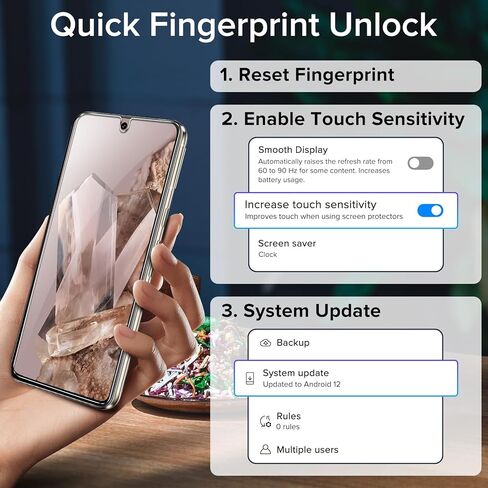 واقي شاشة من الزجاج المقسى ivoler [4+2Pack] لهاتف Samsung Galaxy A33 5G [4 Pack] مع [عبوتين] واقي عدسة الكاميرا مع [إطار محاذاة] طبقة شفافة عالية الدقة مضادة للخدش، 6.4 بوصة in Kuwait