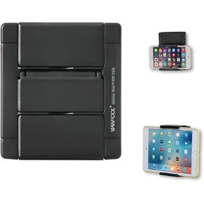 Phones Wall Mount, WANPOOL Wall Mount for Phones & Tablets, fits on Smooth and Rough Surfaces (Gray)