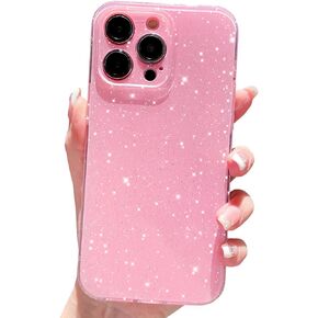 OWLSTAR Compatible with iPhone 13 Pro Case Cute Glitter Slim Bumper, Sparkly Silicone Shockproof Protective Phone Case for Women Girls (Alpine Green)