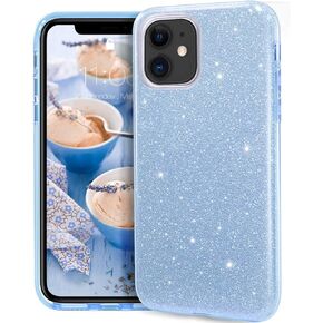 MATEPROX Compatible with iPhone 11 case,Bling Sparkle Cute Girls Women Protective Christmas Case for iPhone 11 2019 6.1inch(Red)