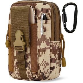 Tactical Waist Pouch EDC Molle Waist Bag Belt Phone Pouch Holster Purse Carrying Pouch for Smartphone, Tools in Saudi Arabia