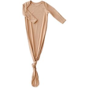 Extra Tall Knotted Baby Gown, Super Soft Viscose from Bamboo Newborn Sleeper for Baby Girl and Boy