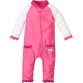 UV SKINZ Baby Girls’ Sun and Swimsuit with UPF 50+ Sun Protection – Full Body Swimsuit for Baby, Baby UV Protection Clothing