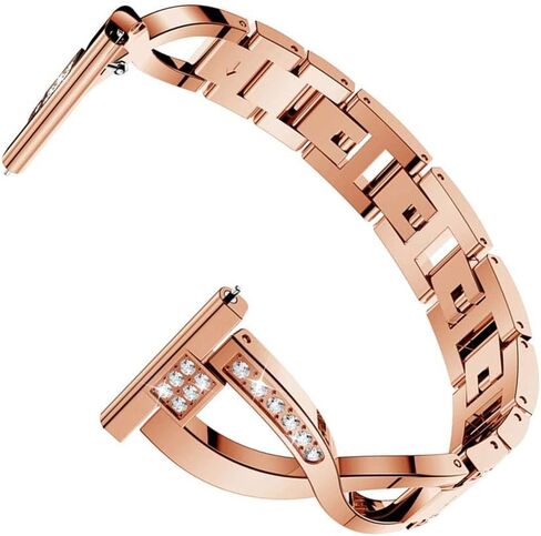 Sankel Compatible for Samsung Galaxy Watch 6/5/4/Galaxy Watch Active 2 40mm&44mm Bands,Women Metal Replacement Bracelet Strap Wristband for Galaxy Watch Active/Galaxy Watch 42mm/Gear Sport (Silver) in Kuwait