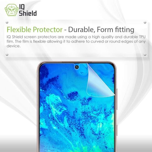 IQShield Screen Protector Compatible with Samsung Galaxy S21 (6.2 inch)(3-Pack)(Case Friendly)[Works with Fingerprint Scanner] Anti-Bubble Clear TPU Film in Kuwait