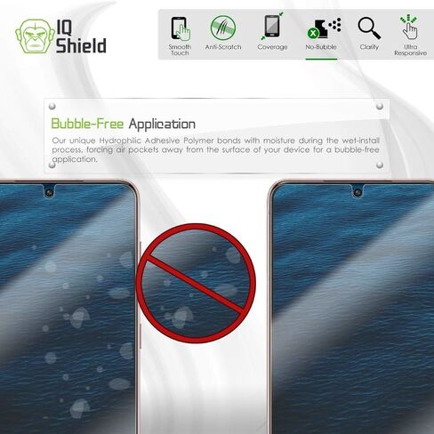 IQShield Screen Protector Compatible with Samsung Galaxy S21 (6.2 inch)(3-Pack)(Case Friendly)[Works with Fingerprint Scanner] Anti-Bubble Clear TPU Film in Kuwait