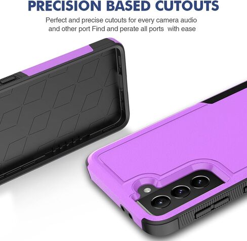 for Samsung Galaxy S21 Plus Case: Dual Layer Protective Heavy Duty Cell Phone Cover Shockproof Rugged with Screen Protector - Military Protection Bumper Tough - Samsung Galaxy S21+ Plus 5G, Black in Saudi Arabia