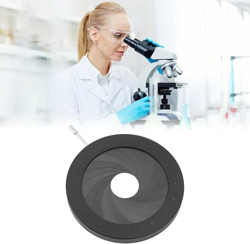 قابل للتعديل فتحة القزحية الحجاب الحاجز 4-60mm مجهر القزحية محول فتحة قابل للتعديل عدسة الحجاب الحاجز العدسات الحجاب الحاجز البصري الملحقات لمجهر المختبر (SK60) in Kuwait