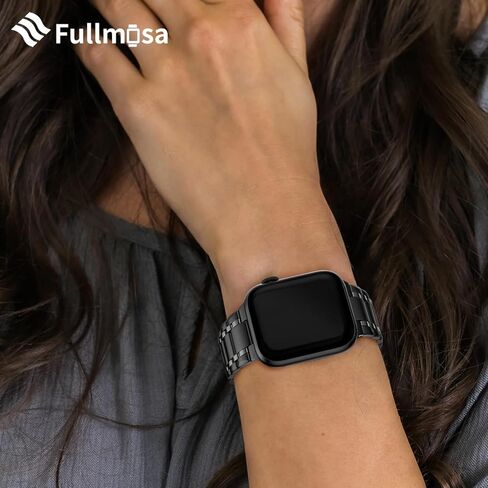 سوار ساعة Apple متوافق مع Fullmosa مقاس 49 مم 45 مم 44 مم 42 مم 41 مم 40 مم 38 مم، سوار iWatch من الفولاذ المقاوم للصدأ مع حافظة حزام معدني لسلسلة ساعات Apple Ultra 9 8 7 6 5 4 3 2 1 SE، 38 مم 40 مم 41 مم ذهبي وردي in Kuwait