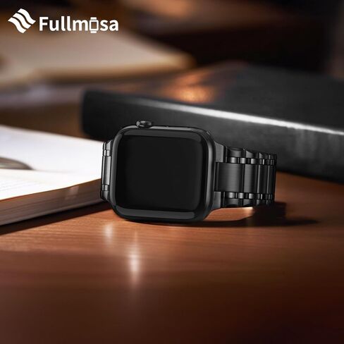سوار ساعة Apple متوافق مع Fullmosa مقاس 49 مم 45 مم 44 مم 42 مم 41 مم 40 مم 38 مم، سوار iWatch من الفولاذ المقاوم للصدأ مع حافظة حزام معدني لسلسلة ساعات Apple Ultra 9 8 7 6 5 4 3 2 1 SE، 38 مم 40 مم 41 مم ذهبي وردي in Kuwait