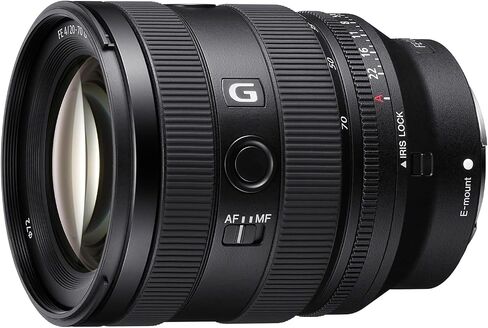 مجموعة عدسات Sony SEL2070G FE مقاس 20-70 مم F4 G Zoom E-Mount مع بطاقة ذاكرة Lexar 128 جيجابايت عالية الأداء 800x UHS-I SDHC (سلسلة زرقاء) in Saudi Arabia