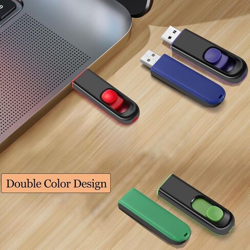 MAKACTUA محرك أقراص فلاش USB سعة 16 جيجابايت، محرك أقراص USB 2.0، محرك أقراص الإبهام، محرك أقراص القفز لتخزين البيانات أسود/أخضر in Kuwait