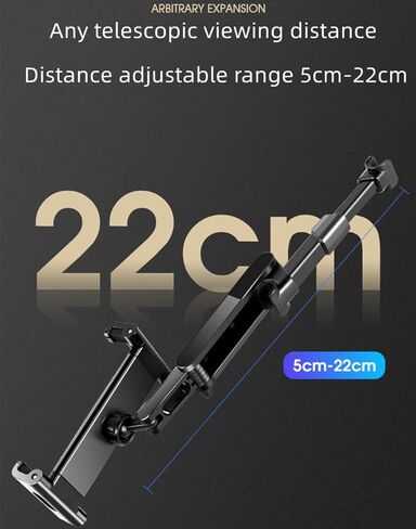 RIWPKFH Car Headrest Tablet Mount,360° Rotating Adjustable Tablet Headrest Holder,Car Seat Rear Stand Headrest Bracket for Phone Tablet 5-13 Inch in Kuwait