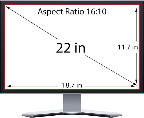 Premium Anti Blue Light and Anti Glare Screen Protector for 22 Inches Laptop with Aspect Ratio 16:10 in Saudi Arabia