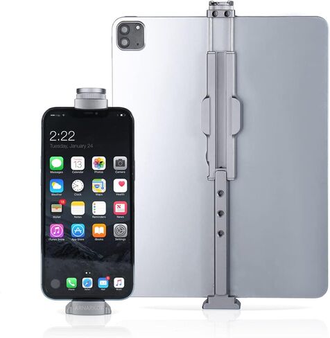 محول تثبيت حامل ثلاثي القوائم من ARNARKOK مع حذاء بارد قابل للتدوير، برغي 1/4 بوصة و3/8 بوصة، حوامل Acra Swiss، حامل iPad معدني بالكامل لحامل ثلاثي القوائم، حامل الكمبيوتر اللوحي متوافق مع iPad Pro 12.9، iPad Air 2 3 4، Galaxy in Kuwait