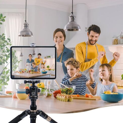 محول تثبيت حامل ثلاثي القوائم من ARNARKOK مع حذاء بارد قابل للتدوير، برغي 1/4 بوصة و3/8 بوصة، حوامل Acra Swiss، حامل iPad معدني بالكامل لحامل ثلاثي القوائم، حامل الكمبيوتر اللوحي متوافق مع iPad Pro 12.9، iPad Air 2 3 4، Galaxy in Kuwait