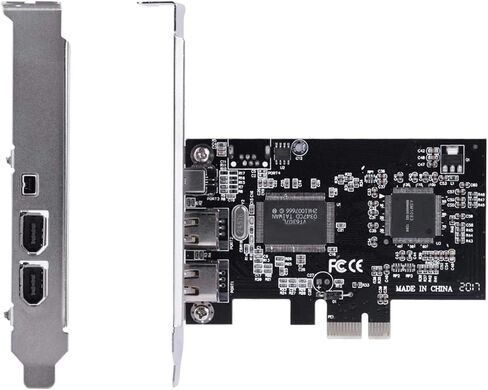 بطاقة PCI-E Express بسرعة 800 ميجا بت في الثانية، وبطاقة تحكم 1394a IEEE 1394b، وكابل Firewire، ونقل البيانات عالي السرعة، وتحرير الفيديو، وتسجيل الصوت، والكاميرات الصناعية، وكاميرات الفيديو LIONX in Saudi Arabia