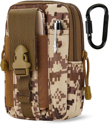 Tactical Waist Pouch EDC Molle Waist Bag Belt Phone Pouch Holster Purse Carrying Pouch for Smartphone, Tools in Kuwait