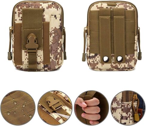 Tactical Waist Pouch EDC Molle Waist Bag Belt Phone Pouch Holster Purse Carrying Pouch for Smartphone, Tools in Kuwait