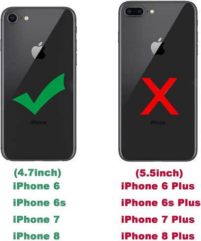 LeYi متوافق مع حافظة iPhone 8، حافظة iPhone 7، حافظة iPhone 6s/ 6 مع واقي شاشة من الزجاج المقوى [عبوتين]، حافظة هاتف واقية من الدرجة العسكرية مع حلقة مسند لهاتف iPhone 6/6s/7/8، أسود in Kuwait