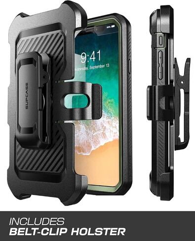 حافظة SUPCASE Unicorn Beetle Pro Series مصممة، مع واقي شاشة مدمج لكامل الجسم، حافظة متينة لهاتف iPhone XR 6.1 بوصة (إصدار 2018) (أسود) in Kuwait