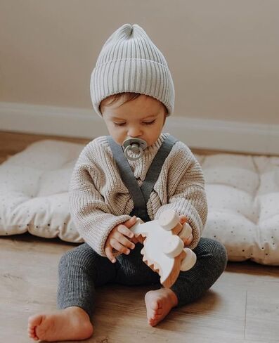 Toddler Unisex Baby Knitted Sweater Warm Soild Pullover Top | Baby Boys Baby Girls Autumn Winter Outfits in Saudi Arabia
