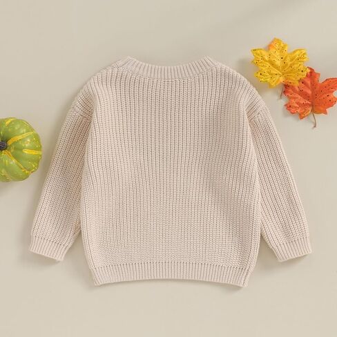 Infant Baby Boy Girl Oversized Knit Sweater Chunky Long Sleeve Pullover Sweater Shirts Warm Fall Winter Tops Clothes in Saudi Arabia