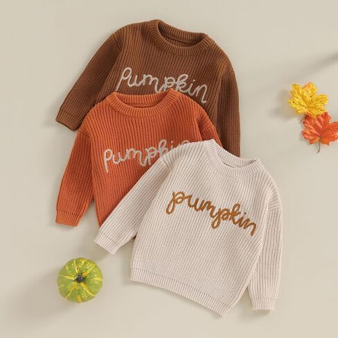 Infant Baby Boy Girl Oversized Knit Sweater Chunky Long Sleeve Pullover Sweater Shirts Warm Fall Winter Tops Clothes in Saudi Arabia